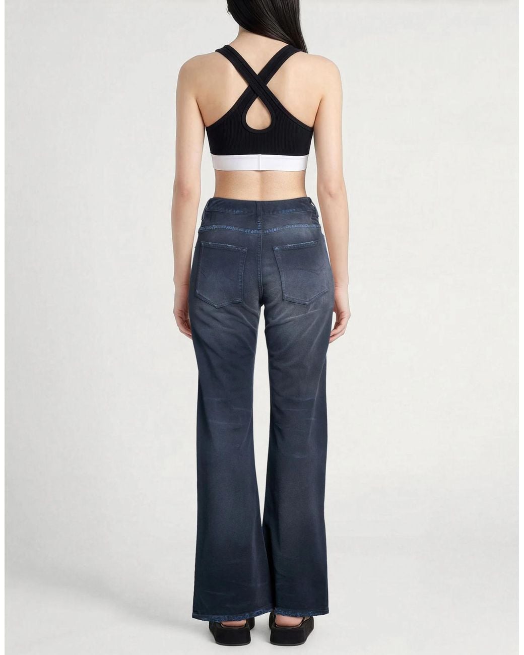 Balenciaga Blue Dark Straight-Leg Jeans