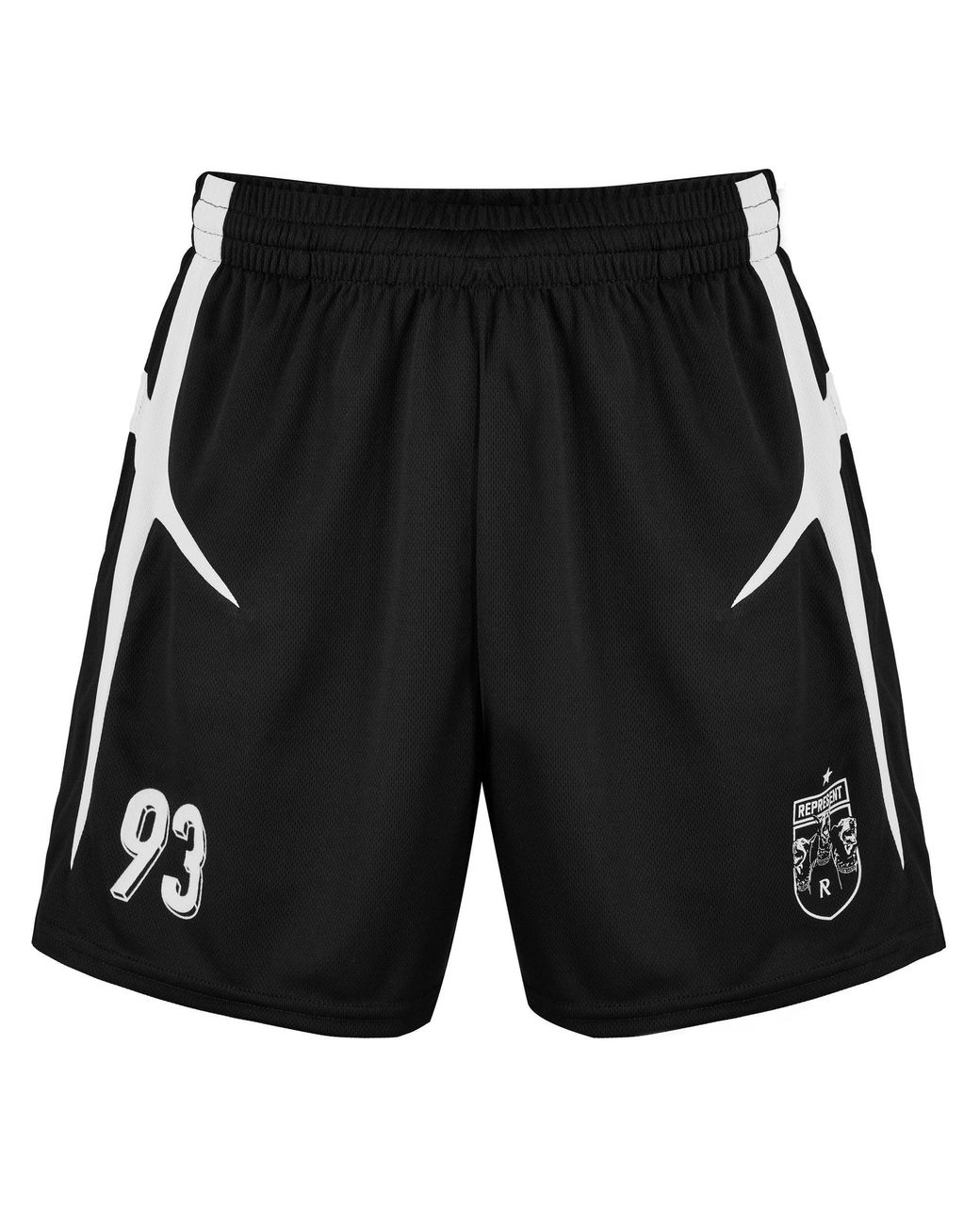 Represent Black Star Football Shorts for men