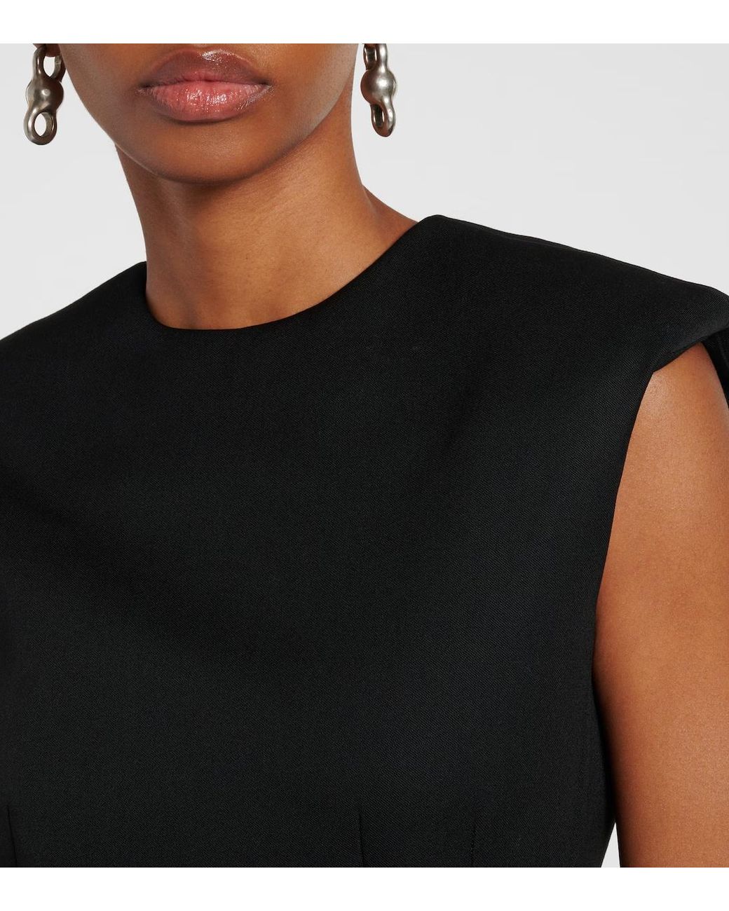 Wardrobe NYC Black Round Neck Sleeveless Dress