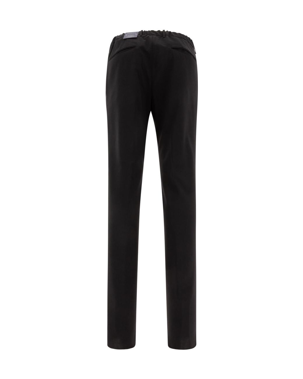 Incotex Black Elastic Waist Pants for men