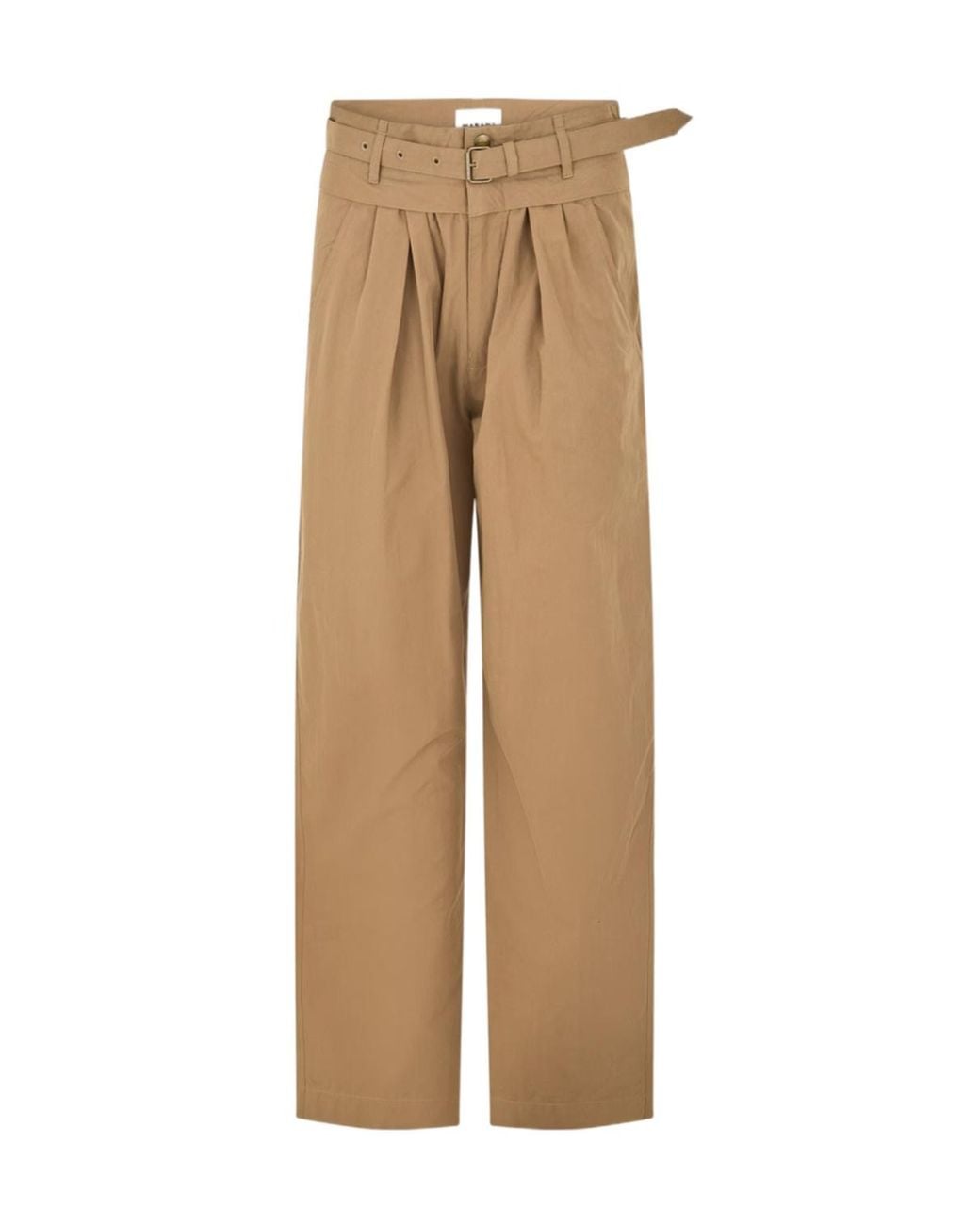 Isabel Marant Natural Wide-Leg Casual Pants