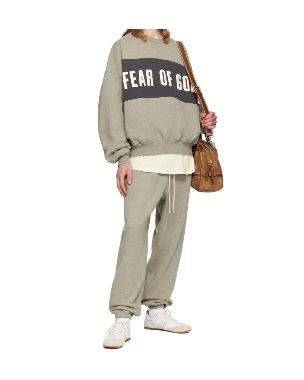 Fear Of God Gray Classic Fleece Sweatpants for men
