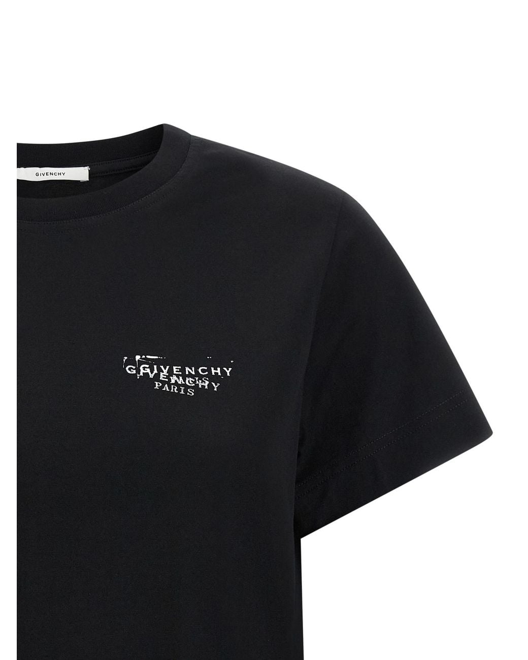 Givenchy Black Logo Printed Crewneck T-Shirt