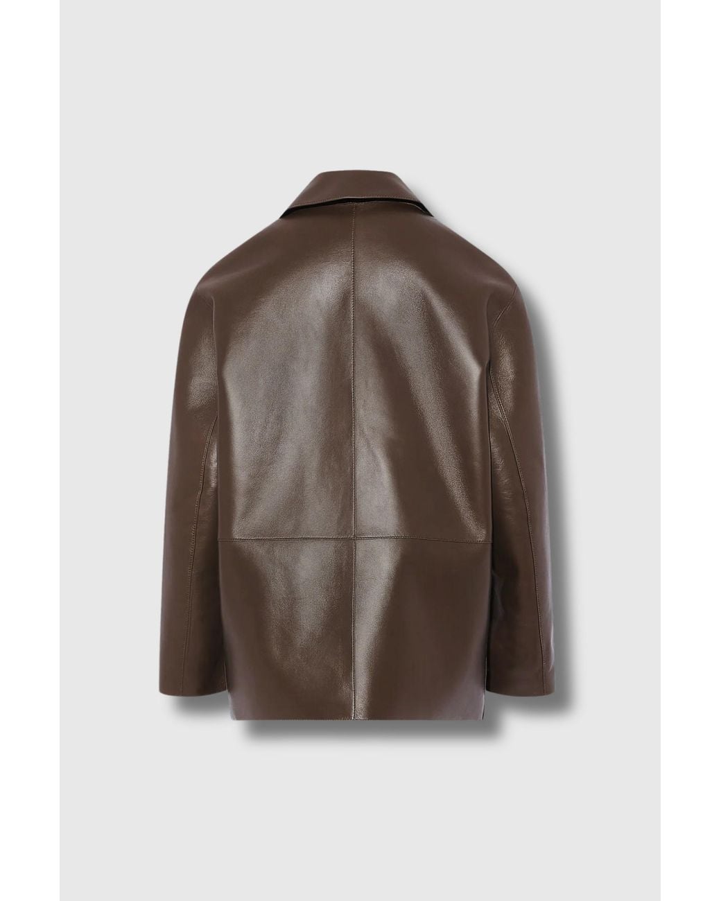Yves Salomon Brown Leather Jacket