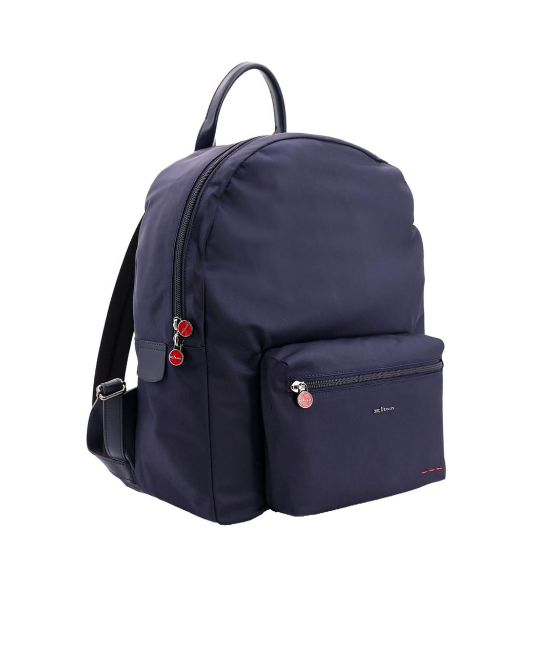 Kiton Blue Front Pocket Backpack for men