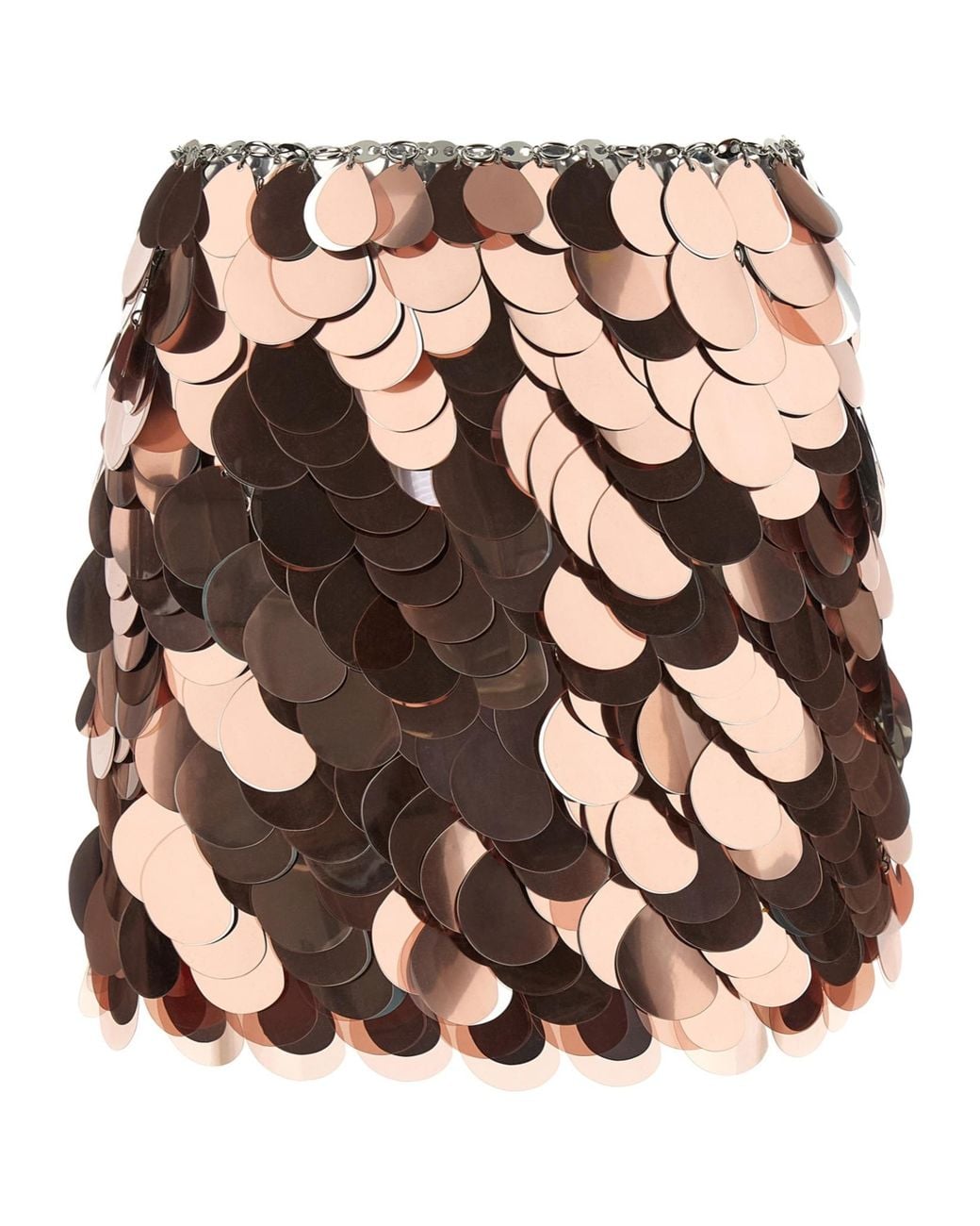Rabanne Pink Rabanne Maxi Sequin Mini Skirt