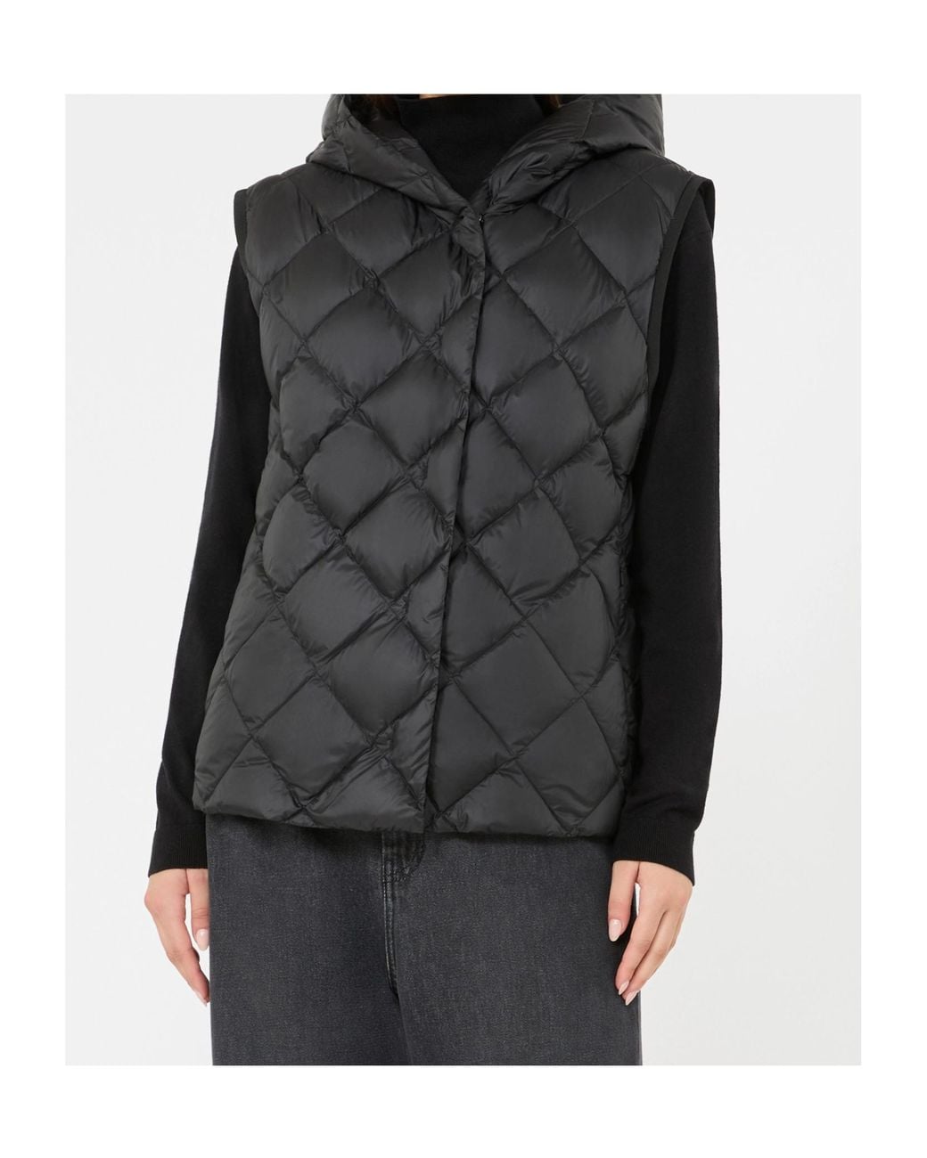 Weekend by Maxmara Black Wkdgiochi Quilted Gilet