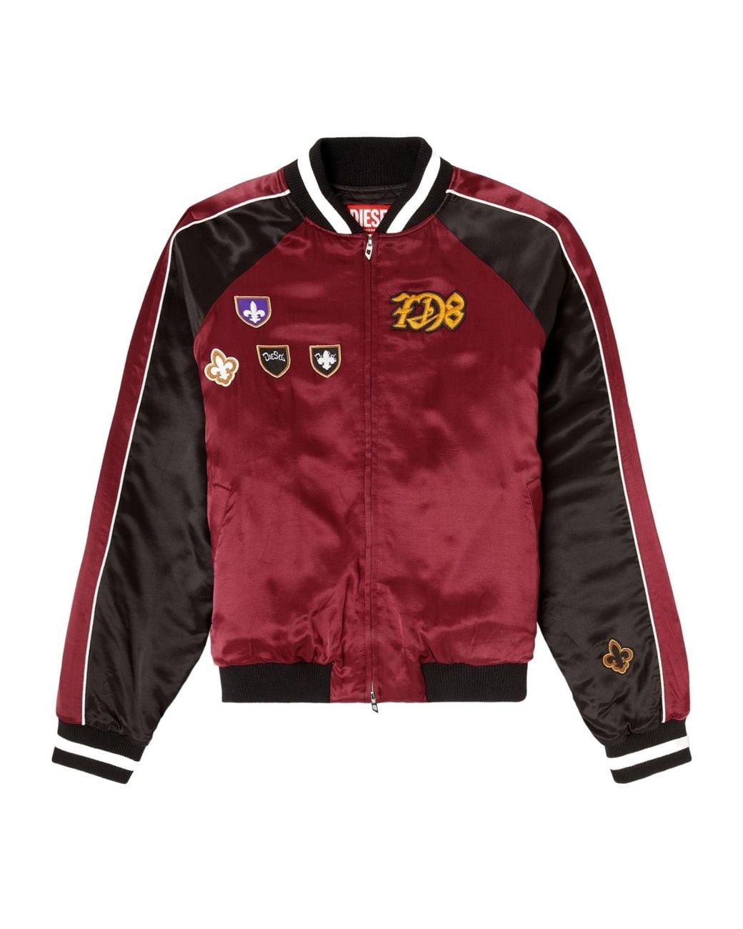 DIESEL Red J Foulkes Bomber Jacket for men