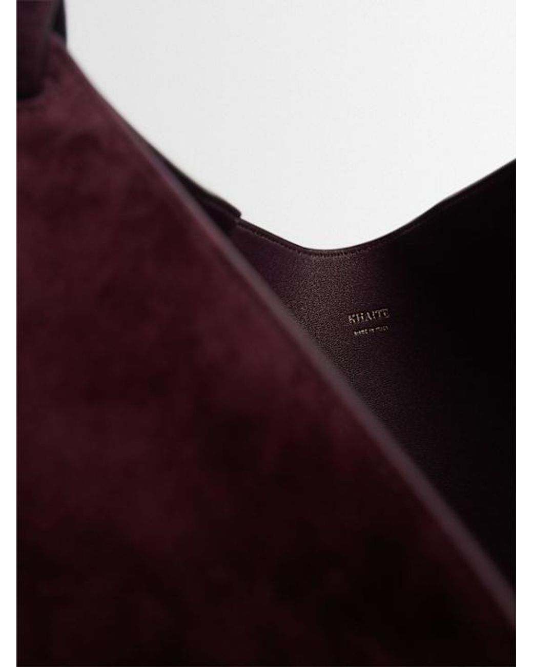 Khaite Purple Double-Handle Shopping Bag