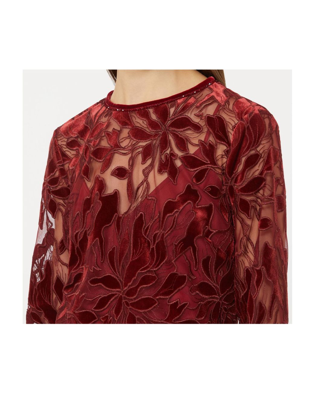 Max Mara Red Crew Neck T-Shirt