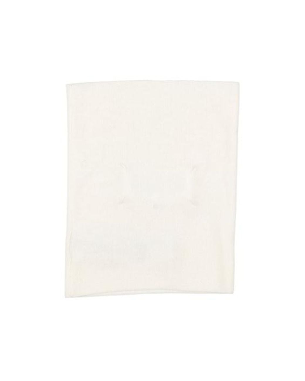 Maison Margiela White Solid Color Wool Neck Warmer