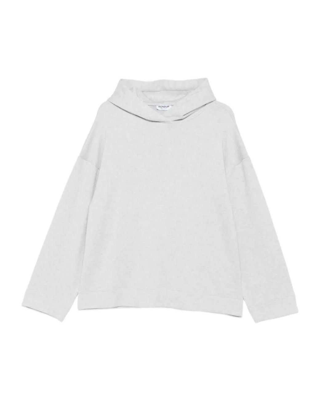 Dondup White Hooded Sweater