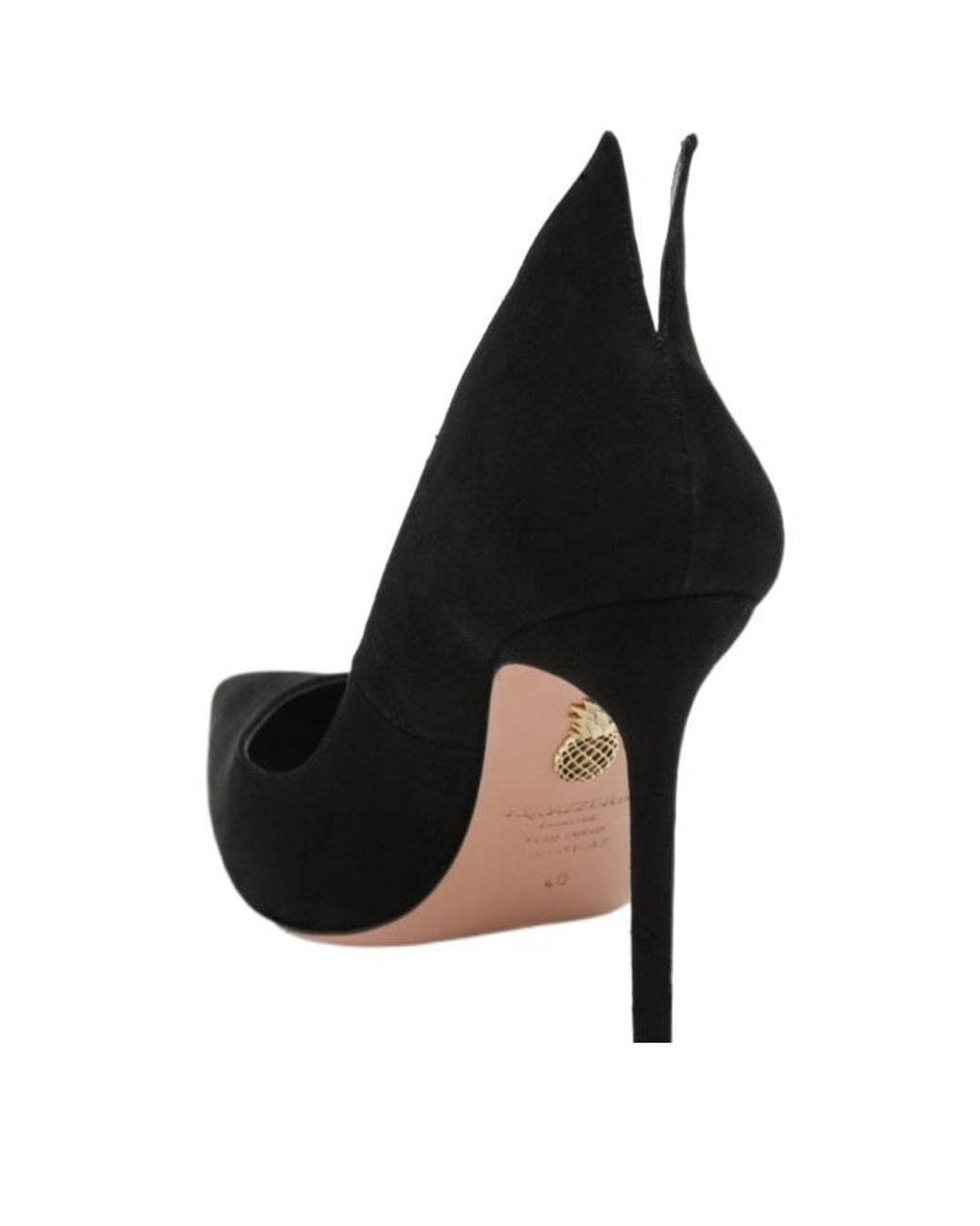 Aquazzura Black Pointed-Toe High Heels