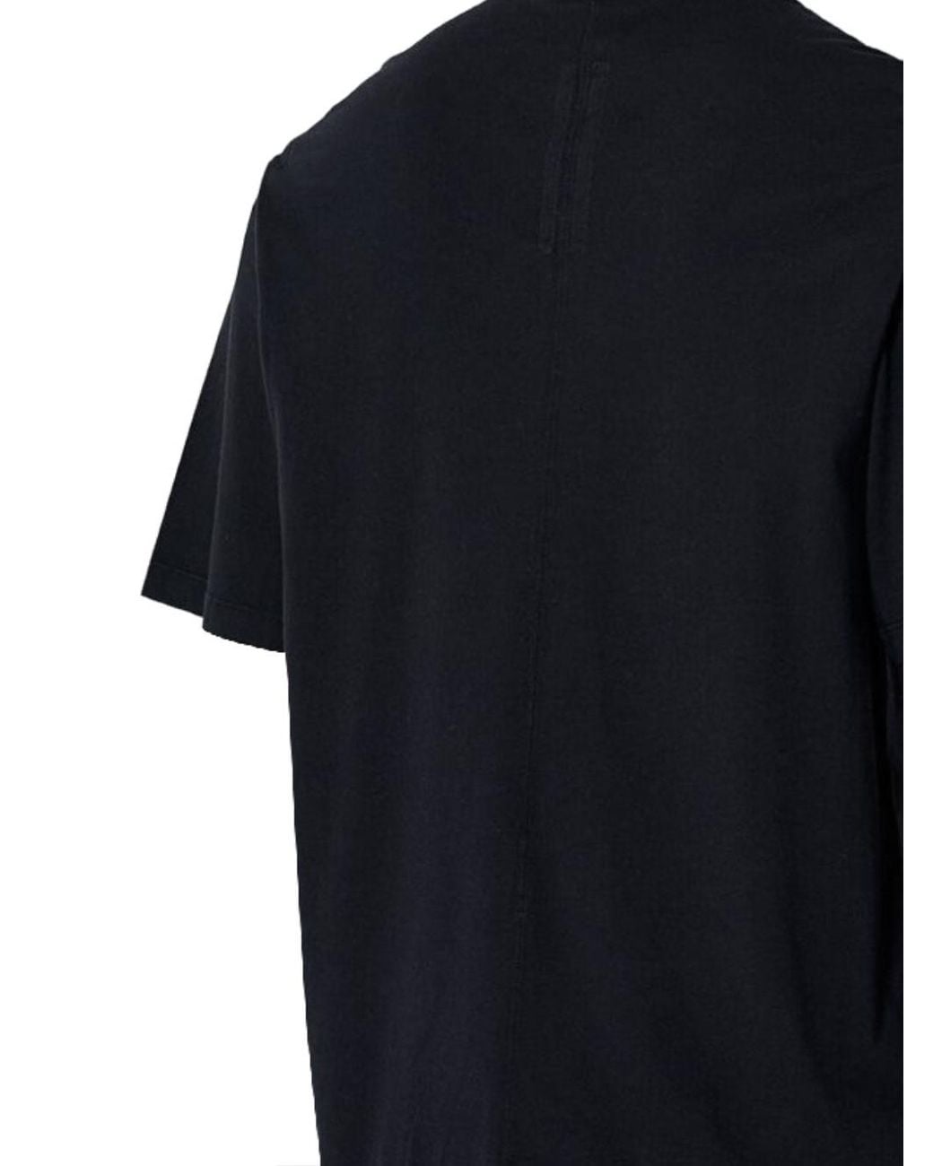 Rick Owens Black Logo Motif Jersey T-Shirt for men
