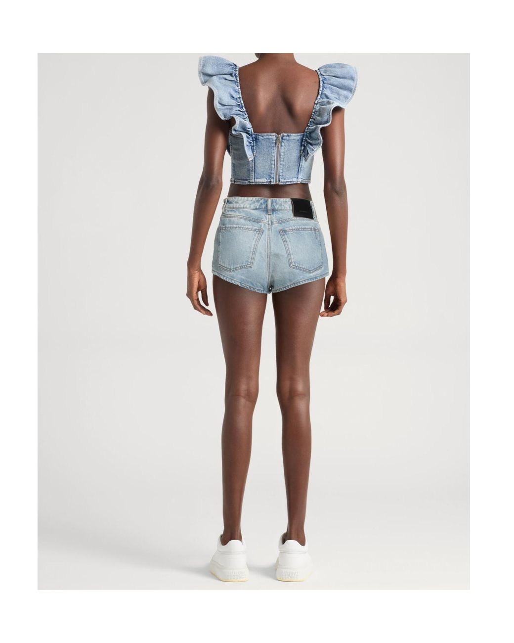 Sportmax Blue Denim Shorts