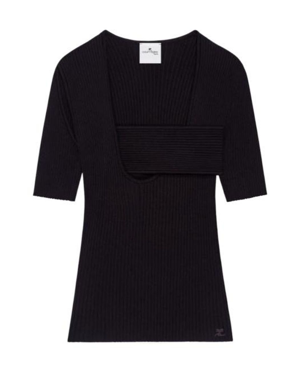 Courreges Black Infinity Jumper