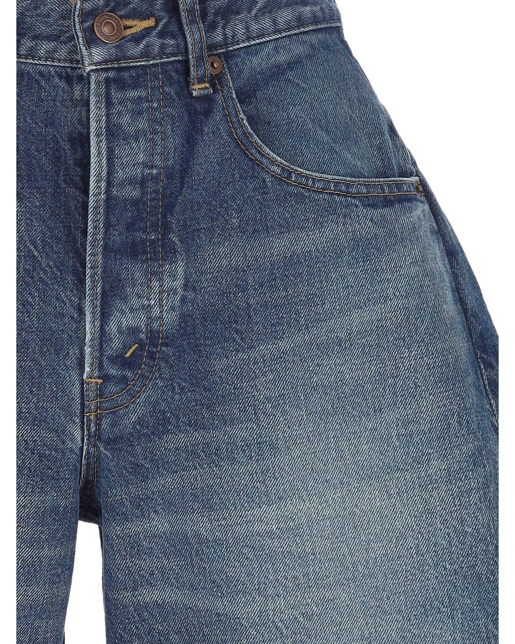 Céline Blue Logo-Patch Shorts