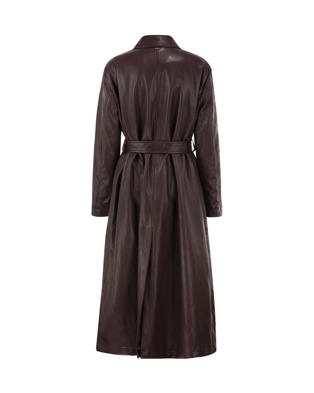 Herno Brown Long Belted Coat