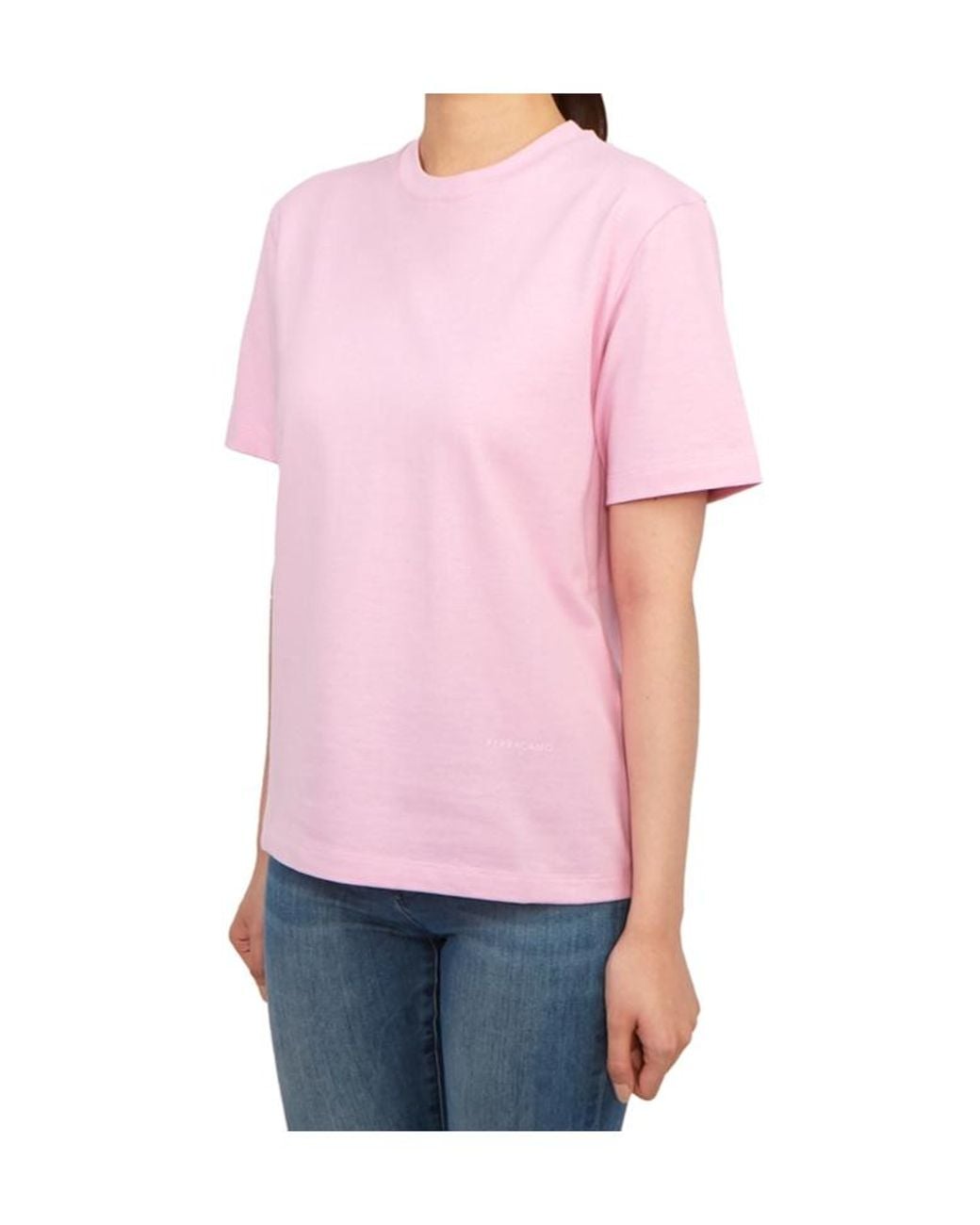 Ferragamo Pink Short-Sleeved T-Shirt