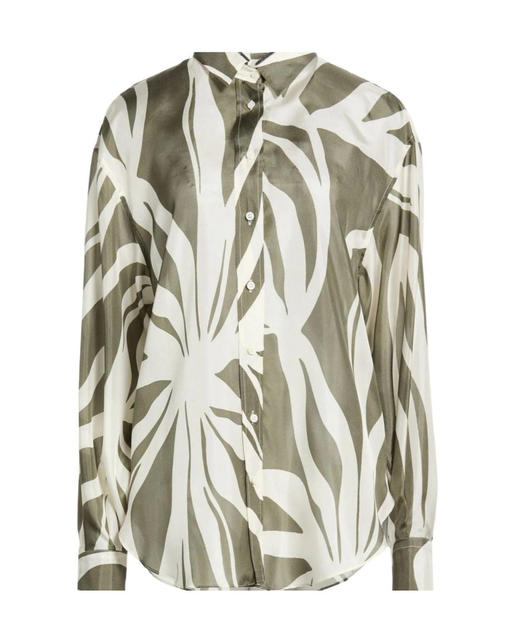Brunello Cucinelli White Silk Shirts Blouses