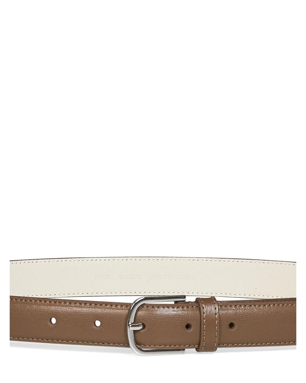 Totême  White Totême Buckled Belt