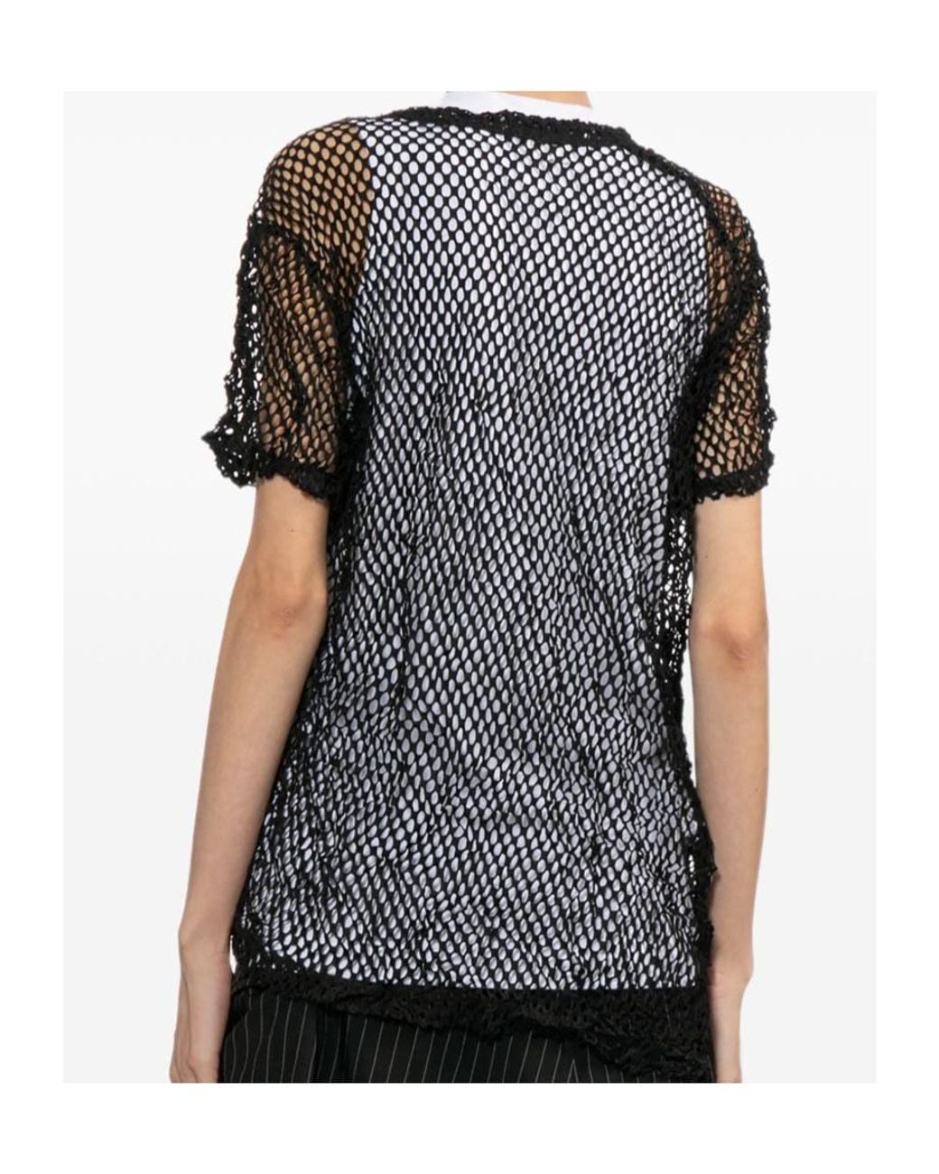 Comme des Garçons Black Comme Des Garçons Comme Des Garçons Meshed T-Shirt