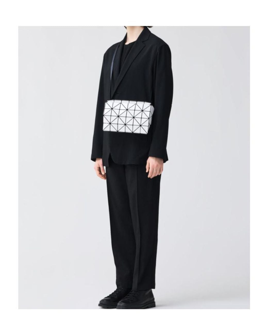 Issey Miyake White Carton Shoulder Bag for men