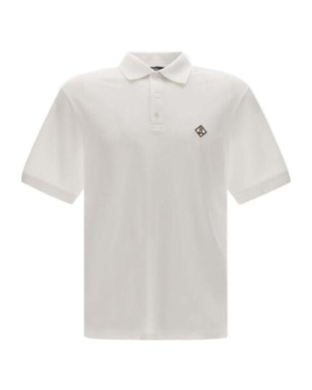 Herno Blue Logo Embroidered Basic Polo Shirt for men