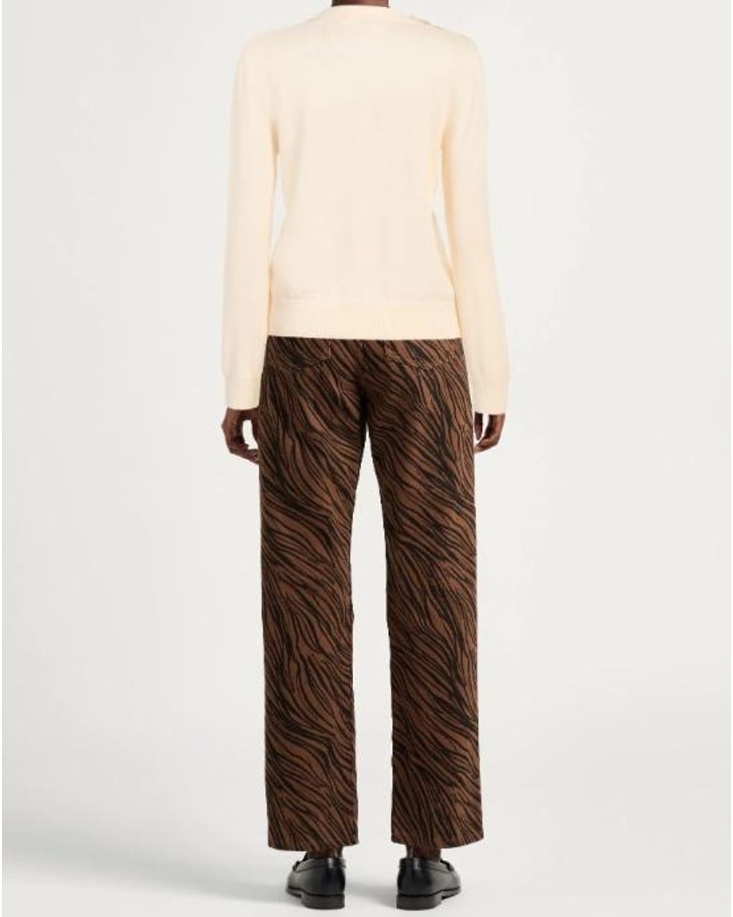 Ganni Natural Crew Neck Sweater