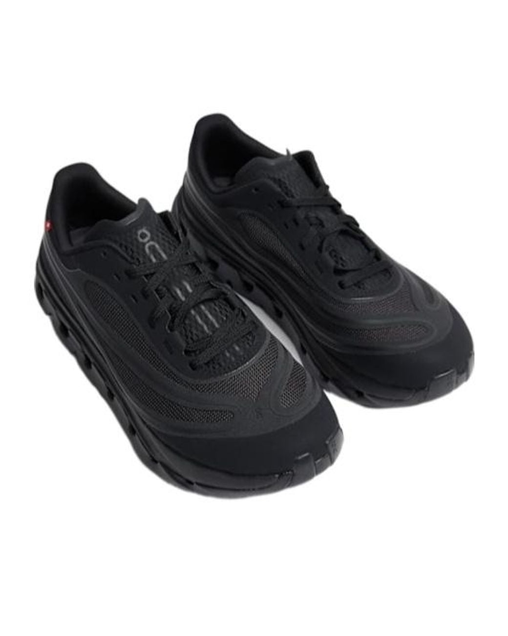 On Shoes Black Strap Thicksoled Sneakers for men