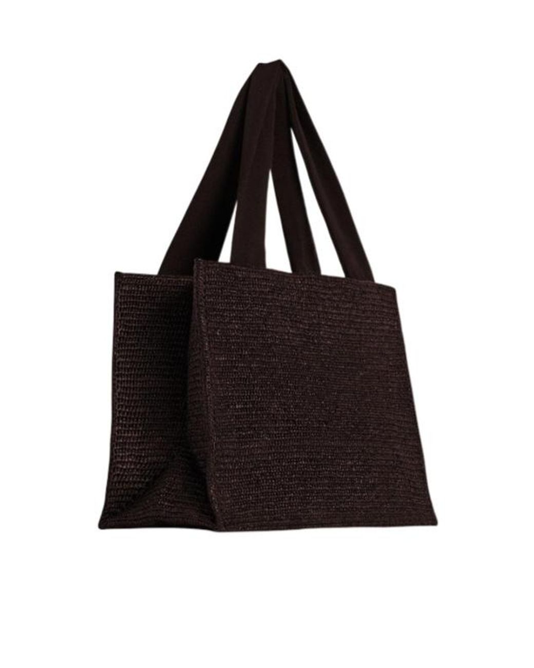 The Row Black Loretta Rafia Bag