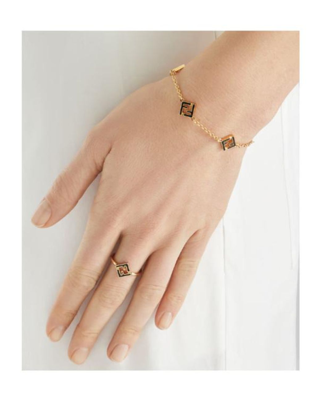 Fendi Metallic Forever Bracelet