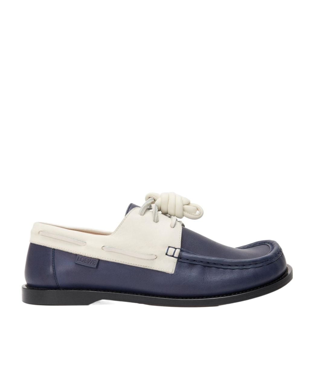 Loewe Blue Campo Lace-Up Boat Shoes