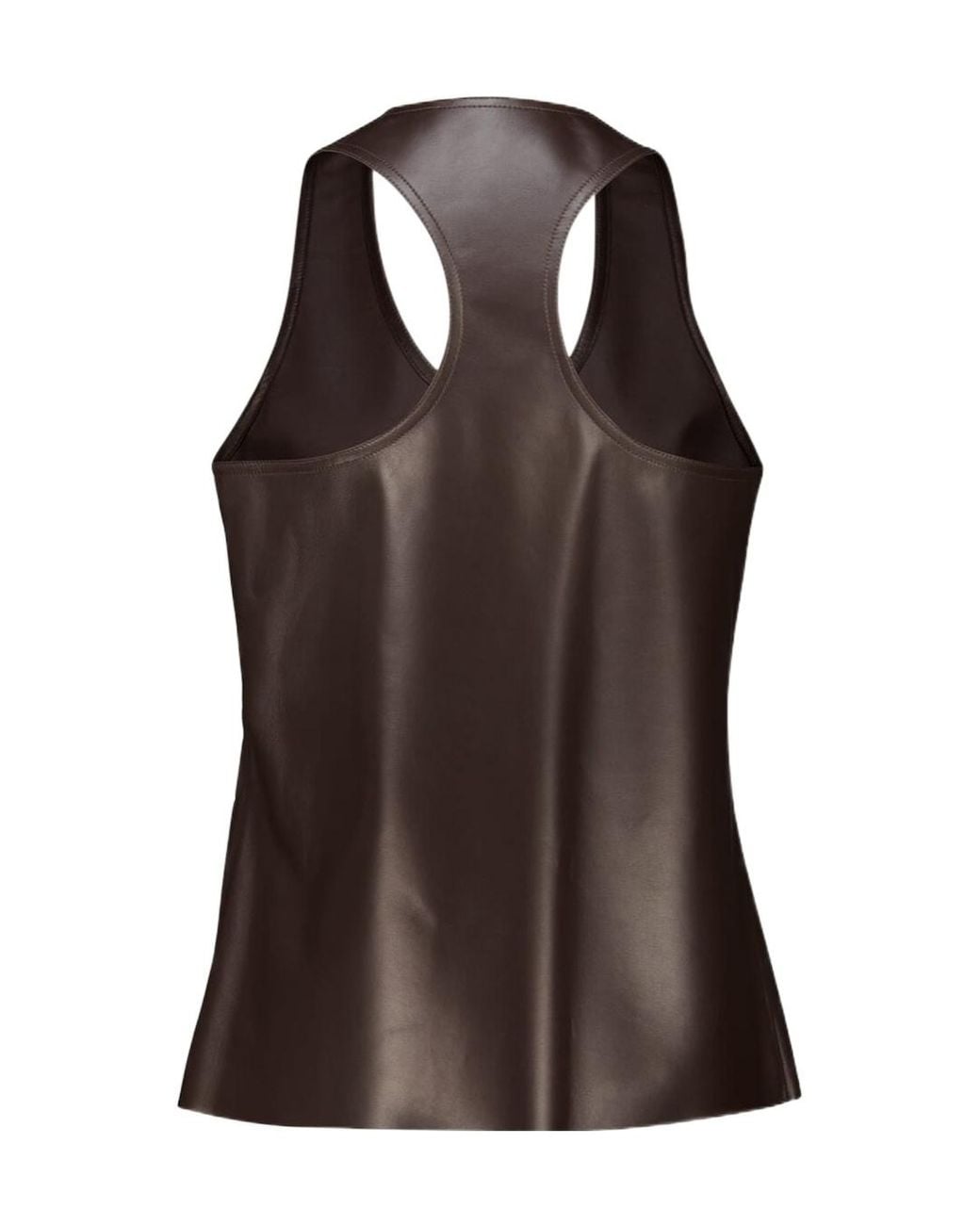Ferragamo Black Nappa Racer Back Vest