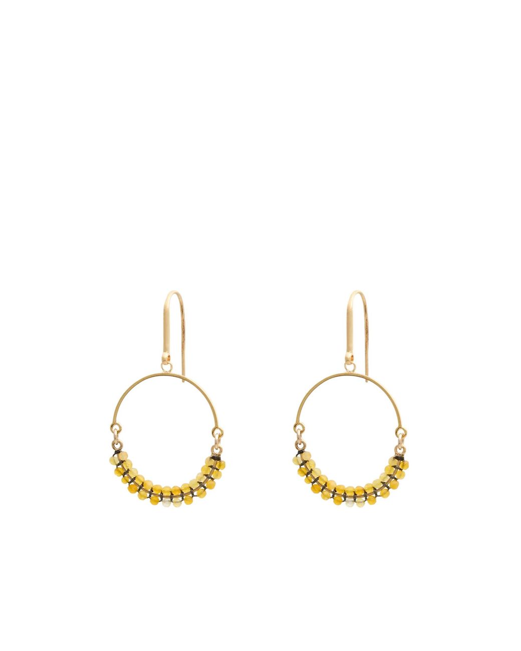 Isabel Marant Metallic Beaded Stud Earrings