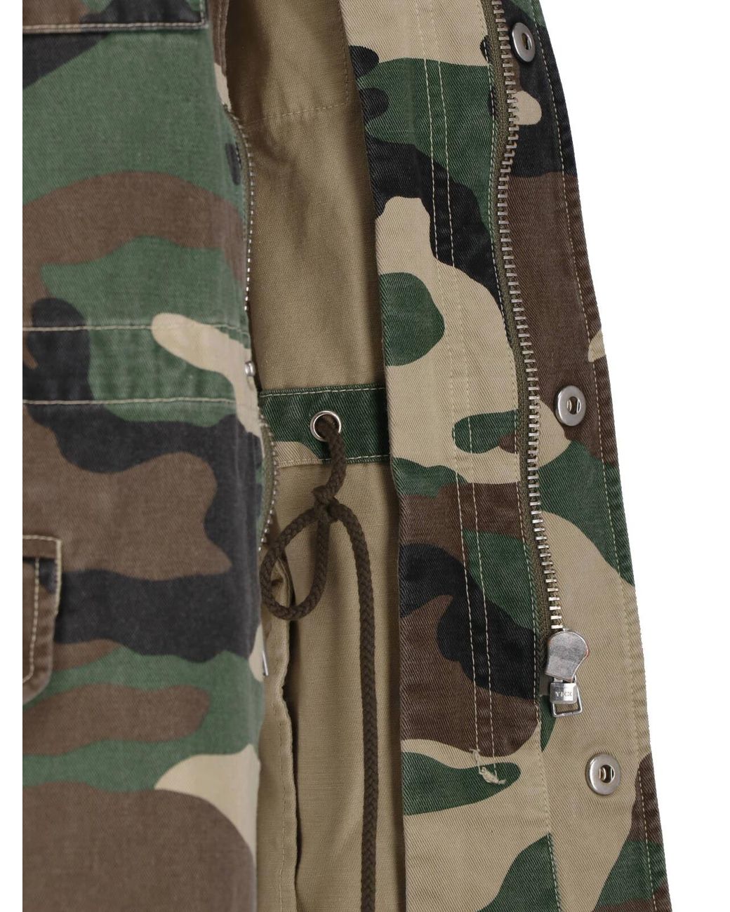 Nili Lotan Green Camouflage Utility Jacket