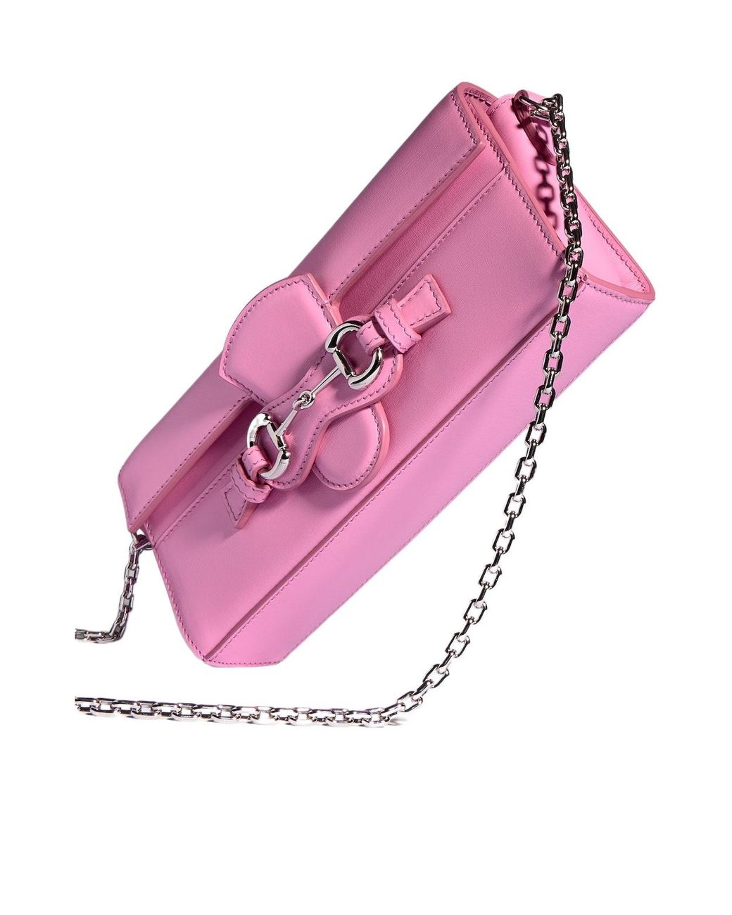 Gucci Pink Wallet On Chain With Horsebit