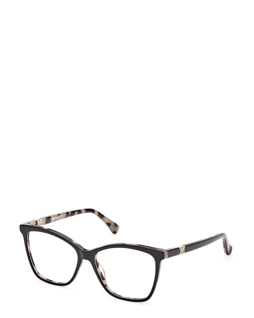 Max Mara White Square Frame Glasses