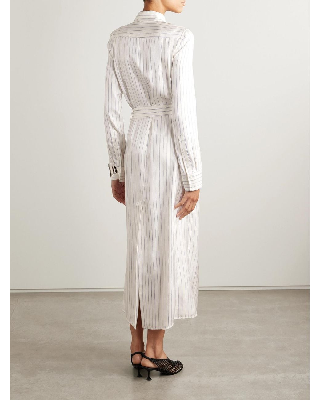 Proenza Schouler White Silk Shirt Dress