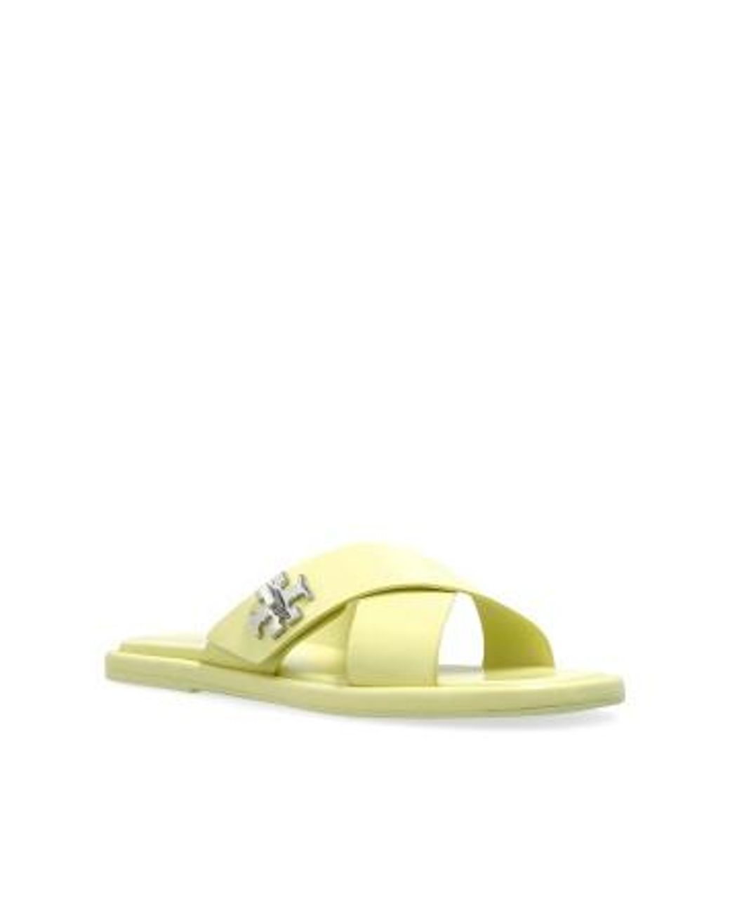 Tory Burch Yellow Leather Slides