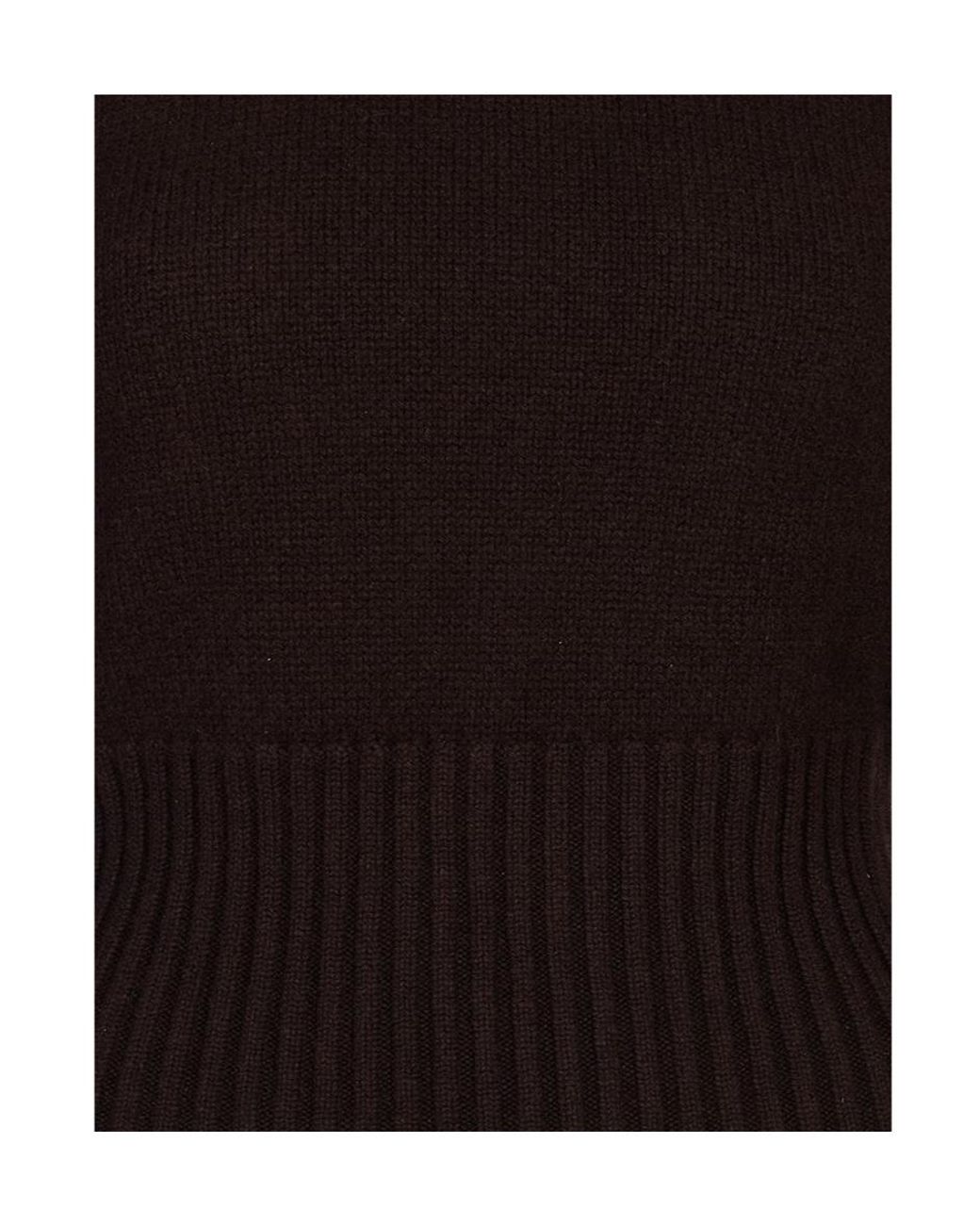 Fedeli Black Long-Sleeved Turtleneck Jumper