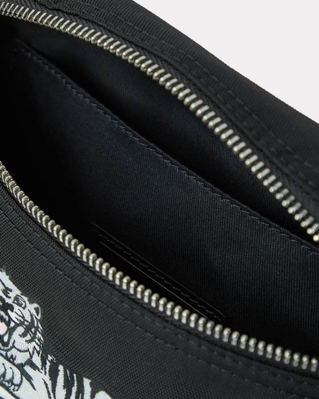 KENZO Black Happy Tiger Belt Bag for men