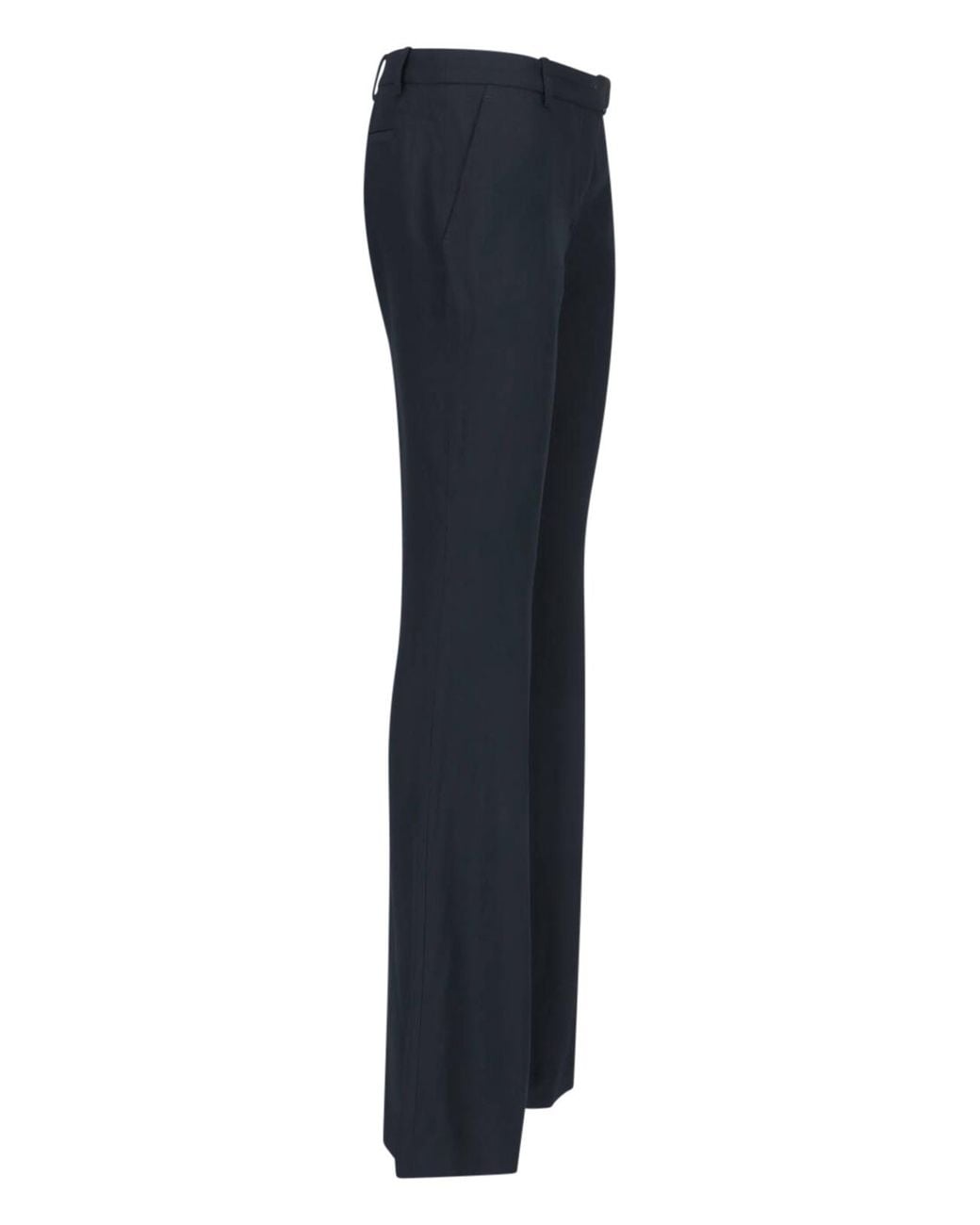 McQueen Black Tailored Flared Pants