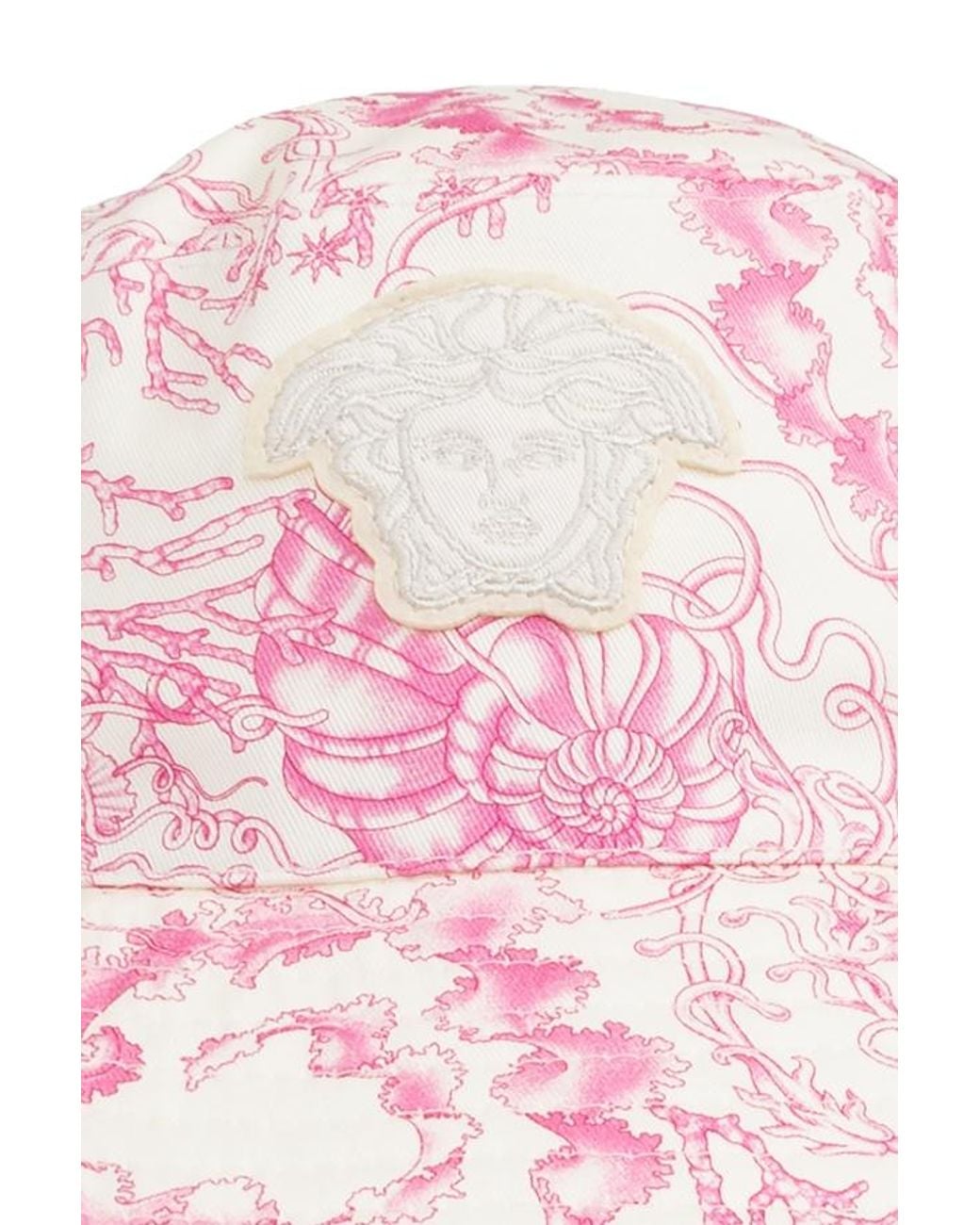 Versace Pink Medusa Head Printed Bucket Hat