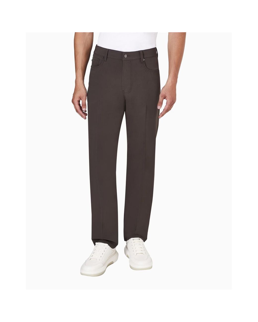 Emporio Armani Brown 5 Pockets Pant for men