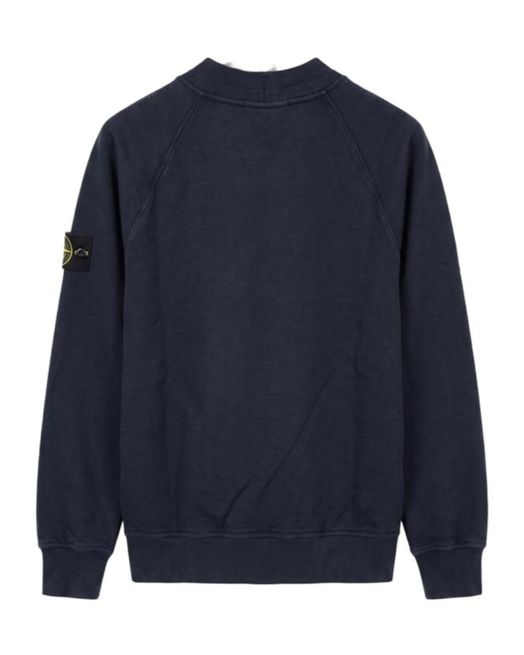 Stone Island Blue Logo Patch Sweatshirt for men
