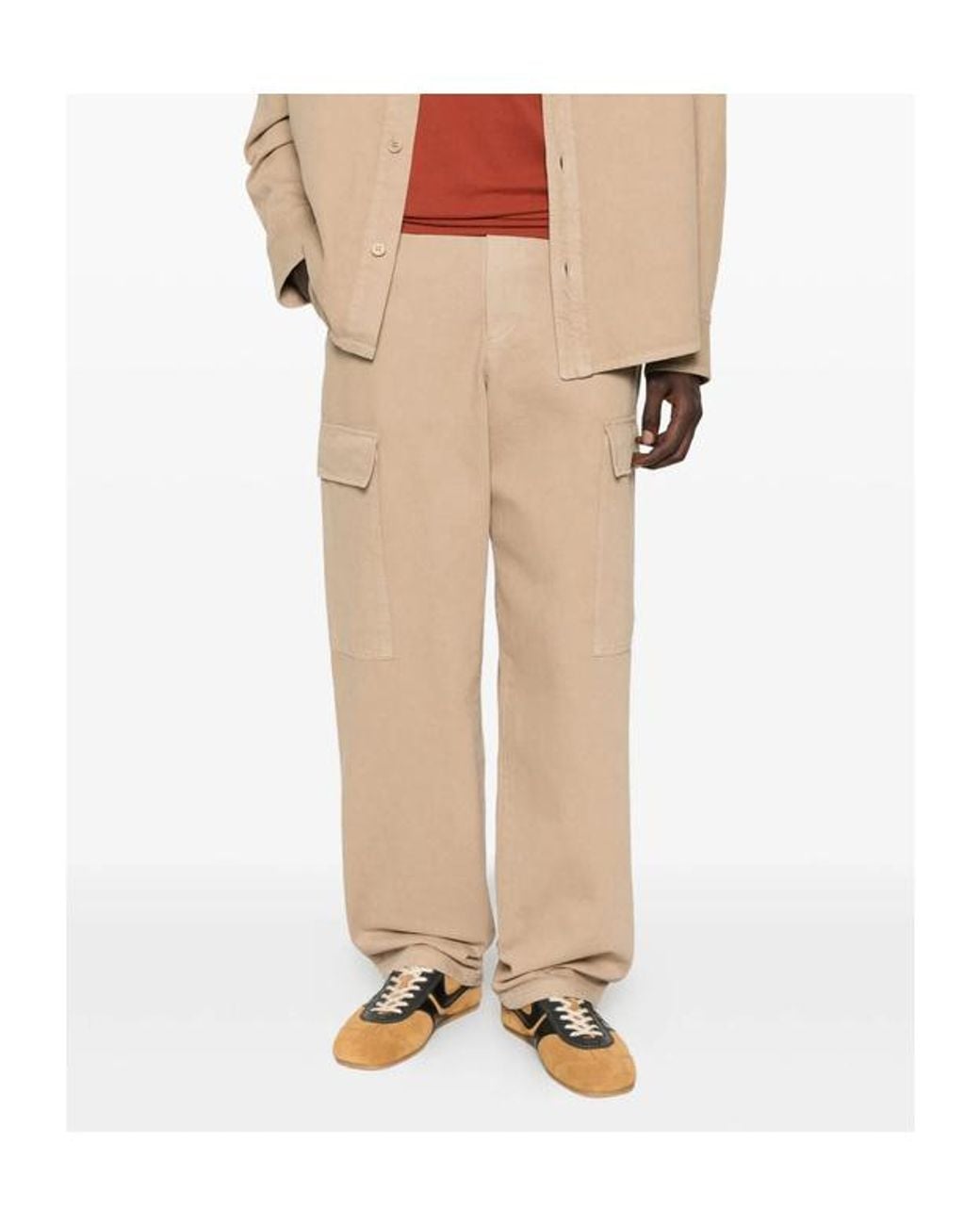 A.P.C. Natural Cotton Cargo Trousers for men