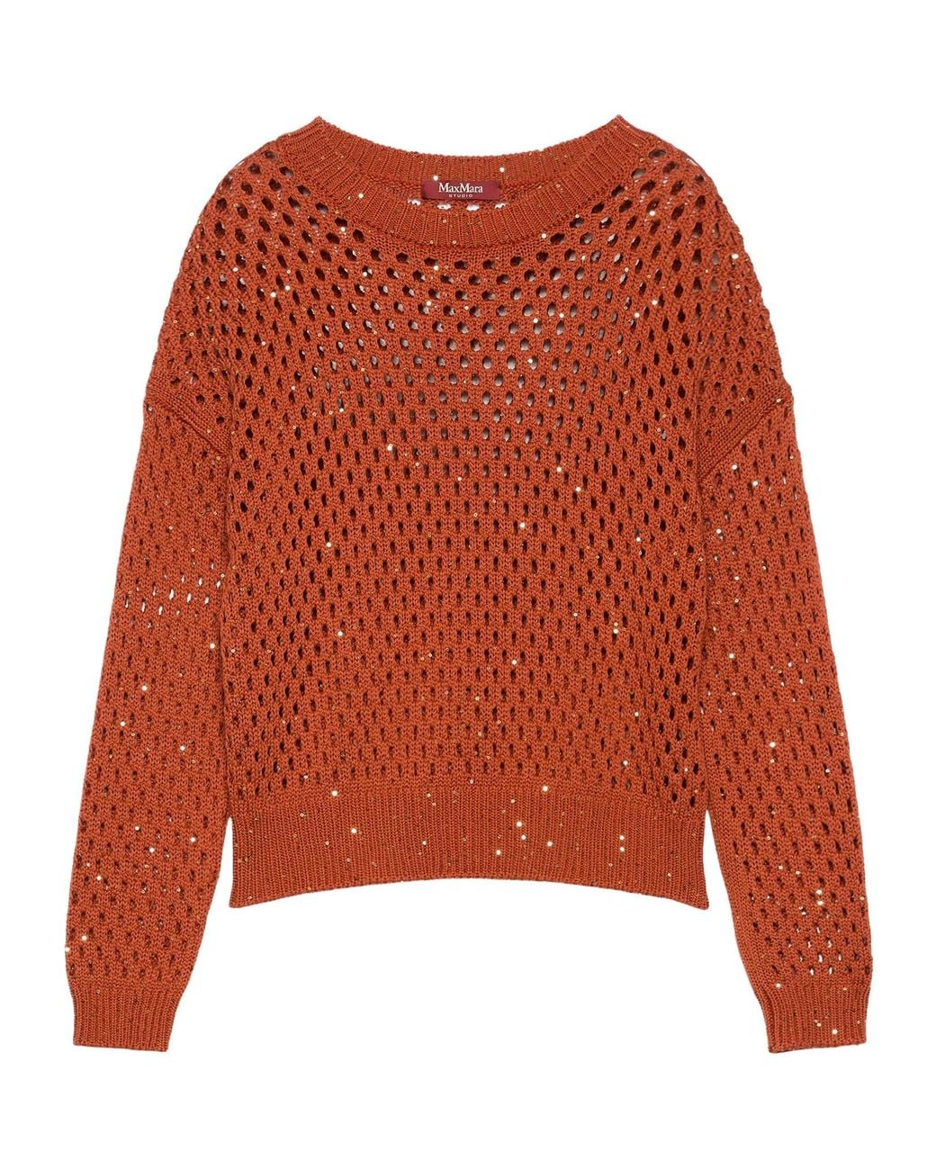 Max Mara Orange Studio Pilade Open-Knit Sweater