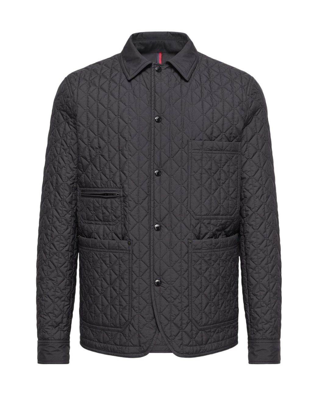 Moncler Gray Theoline Diamond-Quilted Padded Mid-Length Jacket for men