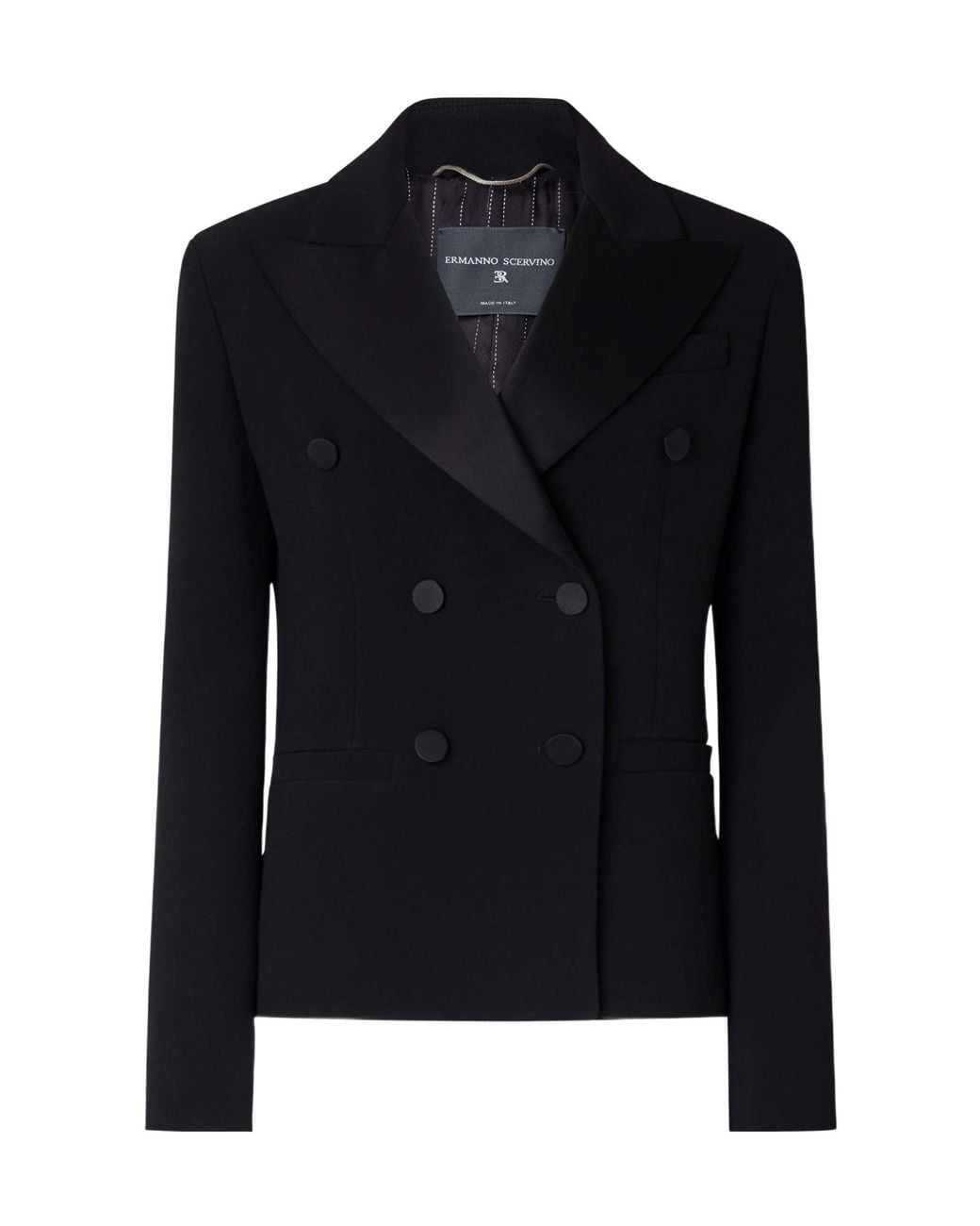 Ermanno Scervino Black Boxy Smoking Jacket